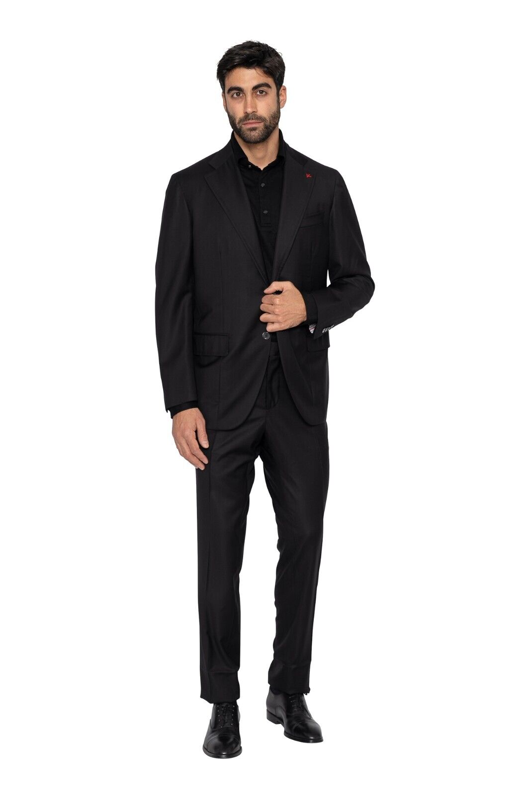 $6500 ISAIA NAPOLI Blak Hand-Sewn Suit Wool 160's 15,5 Microns 42 US / 52 EU 7R