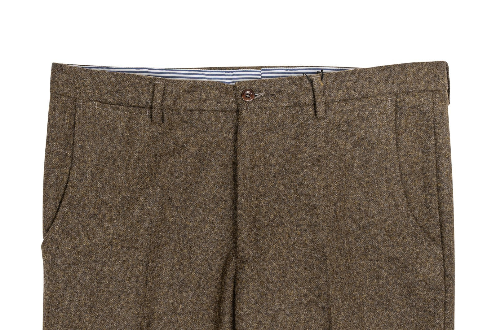 670$ RUBINACCI NAPOLI Brown Trouser Pant Flannel Wool 36 US / 52 EU