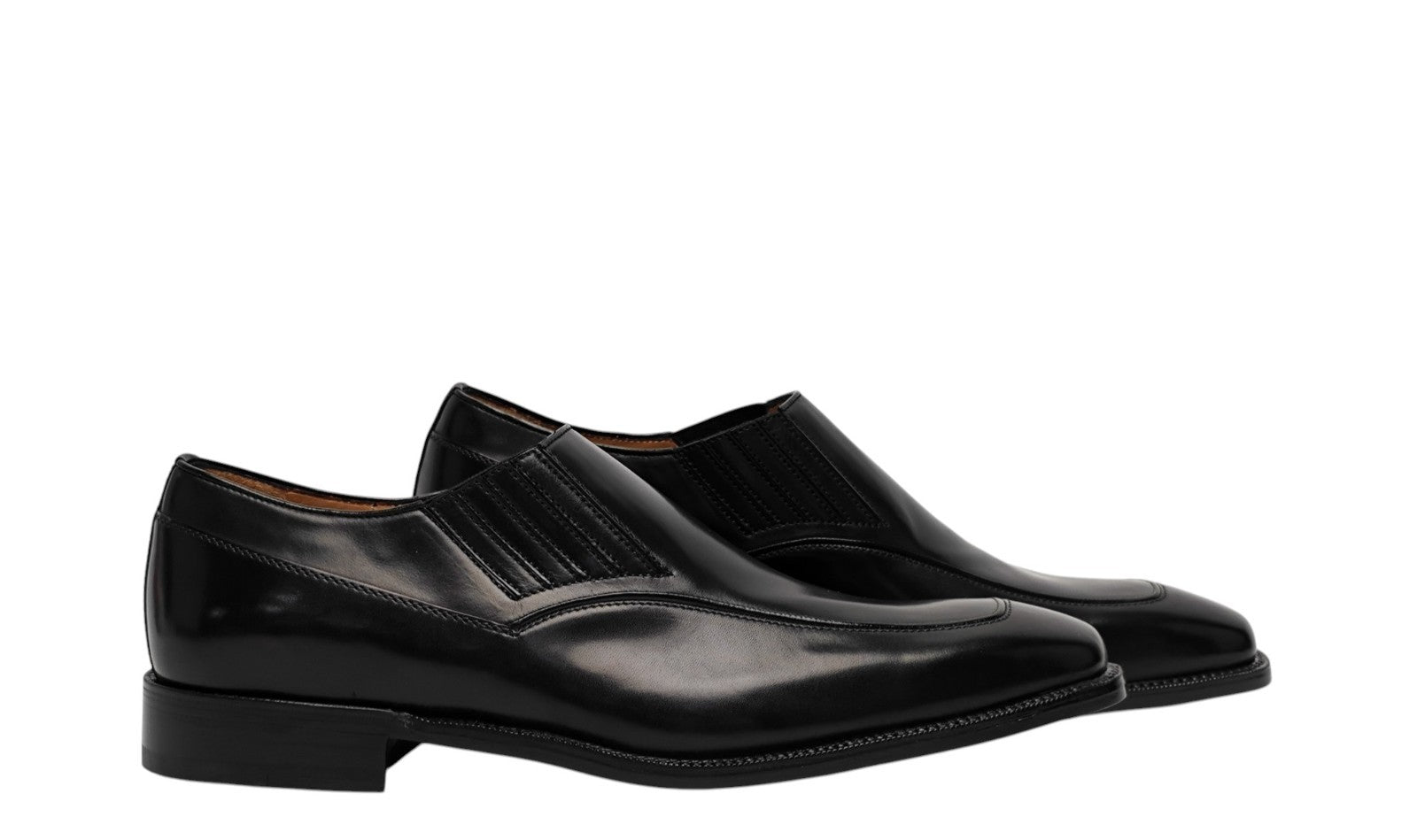 1450$ TESTONI "Valdobbiadene" SlipOn Shoes Black Lux Calf 9 UK / 10 US / 43 IT