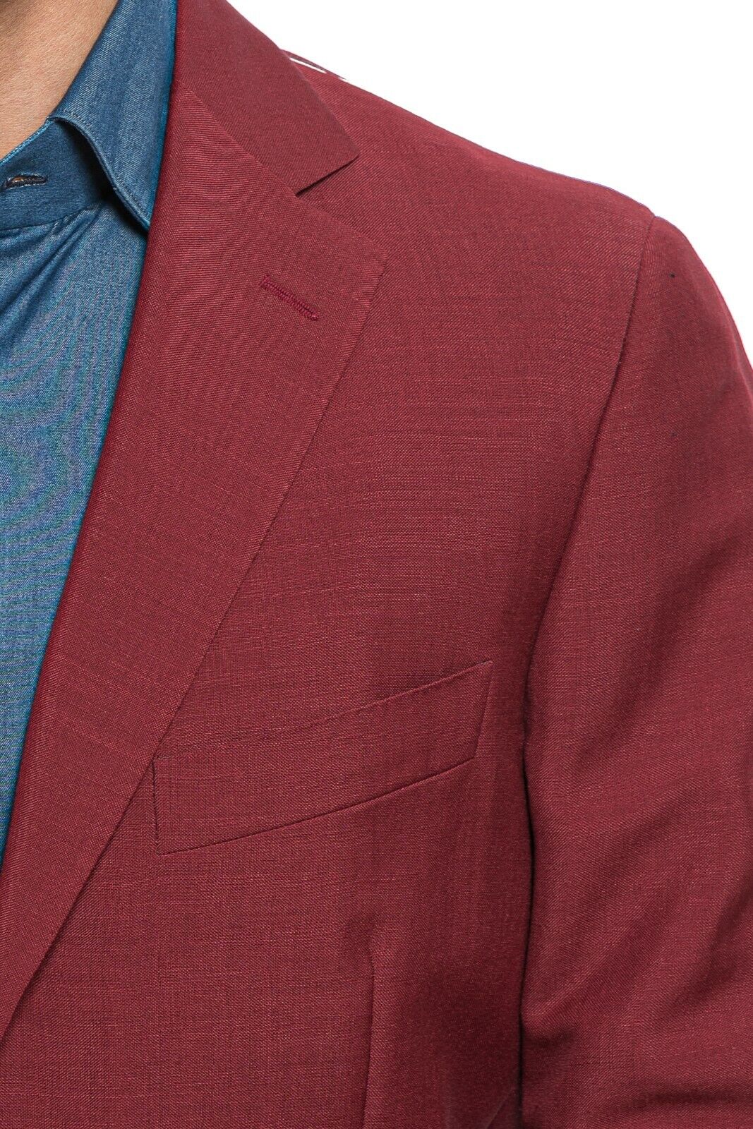 $3250 Belvest Red Pompeian Suit Mohair & Wool 40 US / 50 EU 7R JACKETINTHEBOX