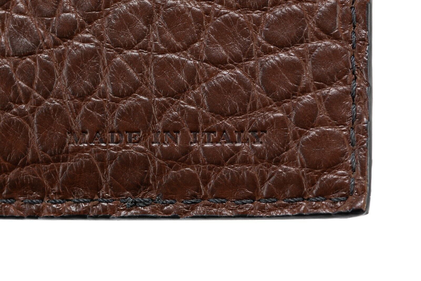 1150$ BURBERRY Genuine Alligator Passport Holder Wallet Flax Brown Unisex