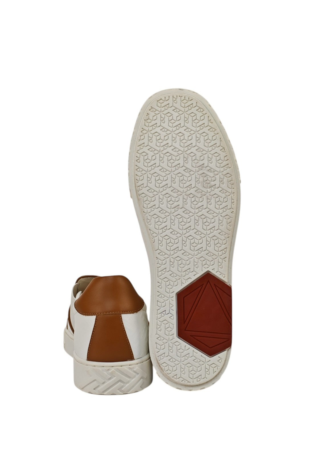 1100$ TESTONI "Ravenna" SlipOn Sneaker Interlocking Calf 8 UK / 9 US / 42 IT