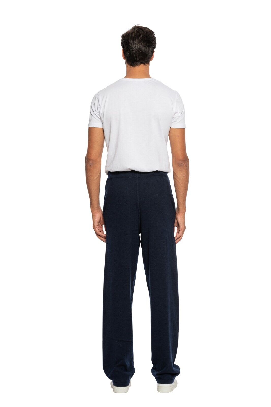 1200$ FEDELI CASHMERE Pant Joggers Sweatpants Blue 100% Soft Cashmere