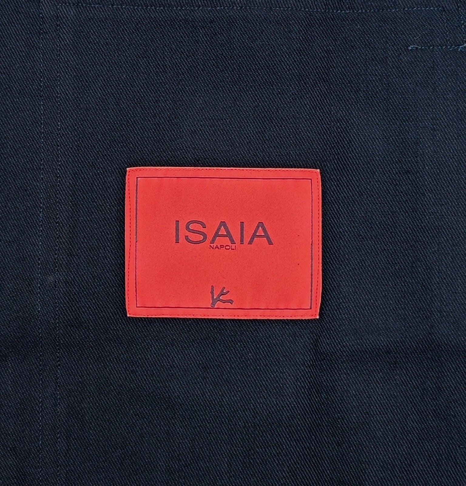 $1850 ISAIA NAPOLI Blue Hand-Sewn Overshirt Jacket Wool - Cashmere Size M