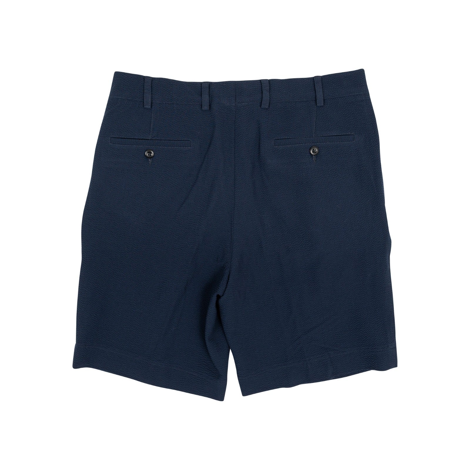 550$ RUBINACCI NAPOLI Manny Gurkha Blue Short Pant Seersucker Cotton