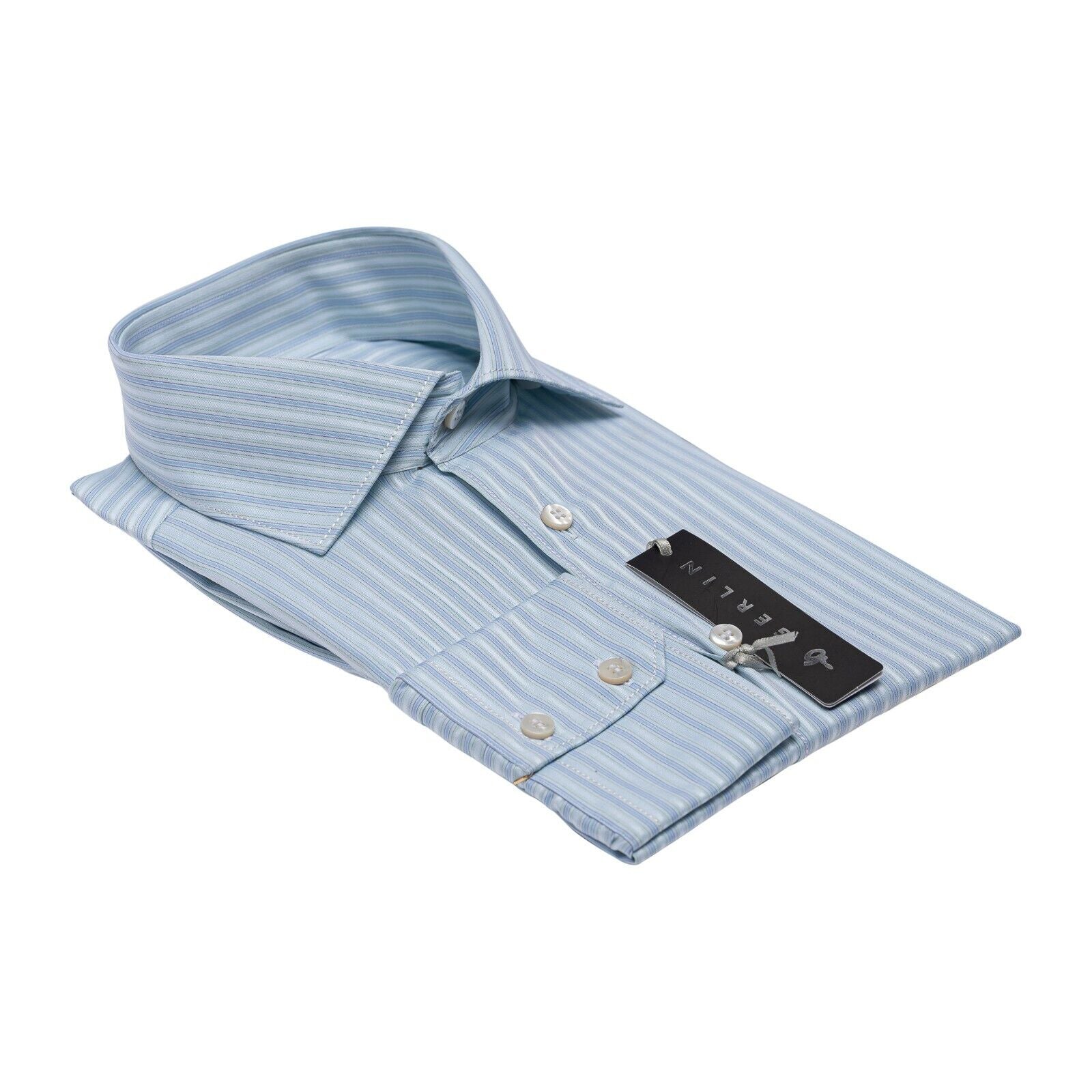 690$ LUXURY GERLIN Shirt SUPRALUX ALUMO Cotton 16 - 41 - 2H BIJAN
