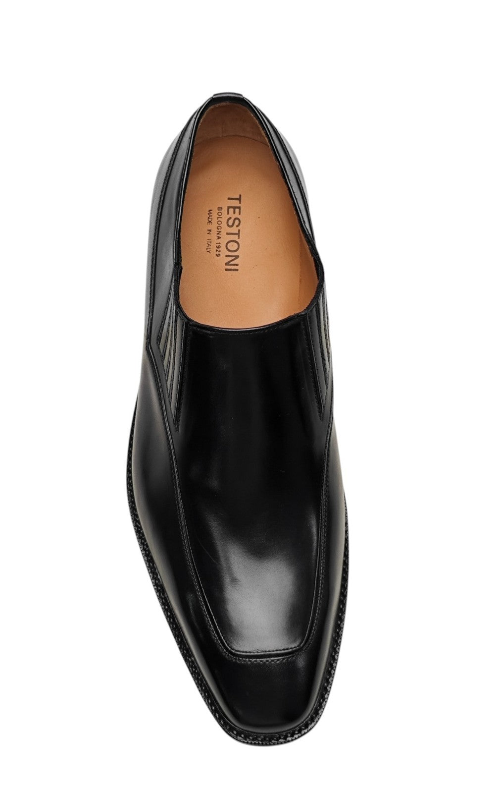 1450$ TESTONI "Valdobbiadene" SlipOn Shoes Black Lux Calf 9 UK / 10 US / 43 IT