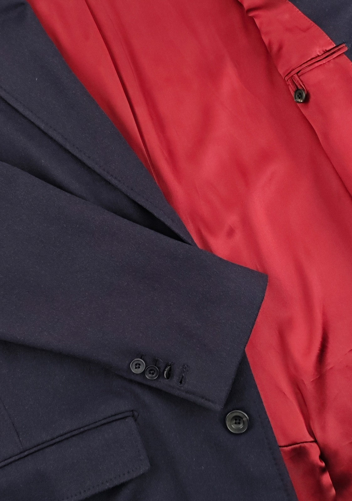 $3400 RUBINACCI "Skyfall 007" Blue Long Coat 100% Cashmere 40 US / 50 EU