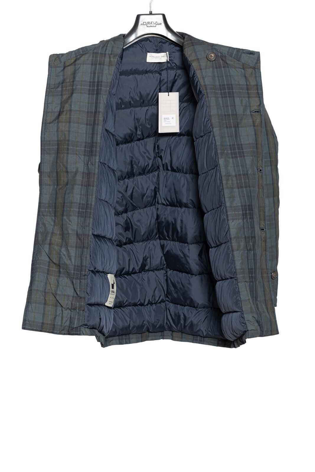 750$ M.I.D.A TOKYO-FIRENZE Trench Puffer in CASHBALL Cashmere Filled 38 US 48 EU
