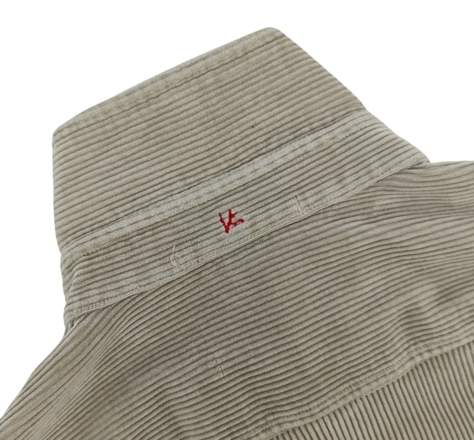 $1250 ISAIA NAPOLI "Comfort" Beige Hand-Sewn Overshirt Jacket Cordoroy Cotton