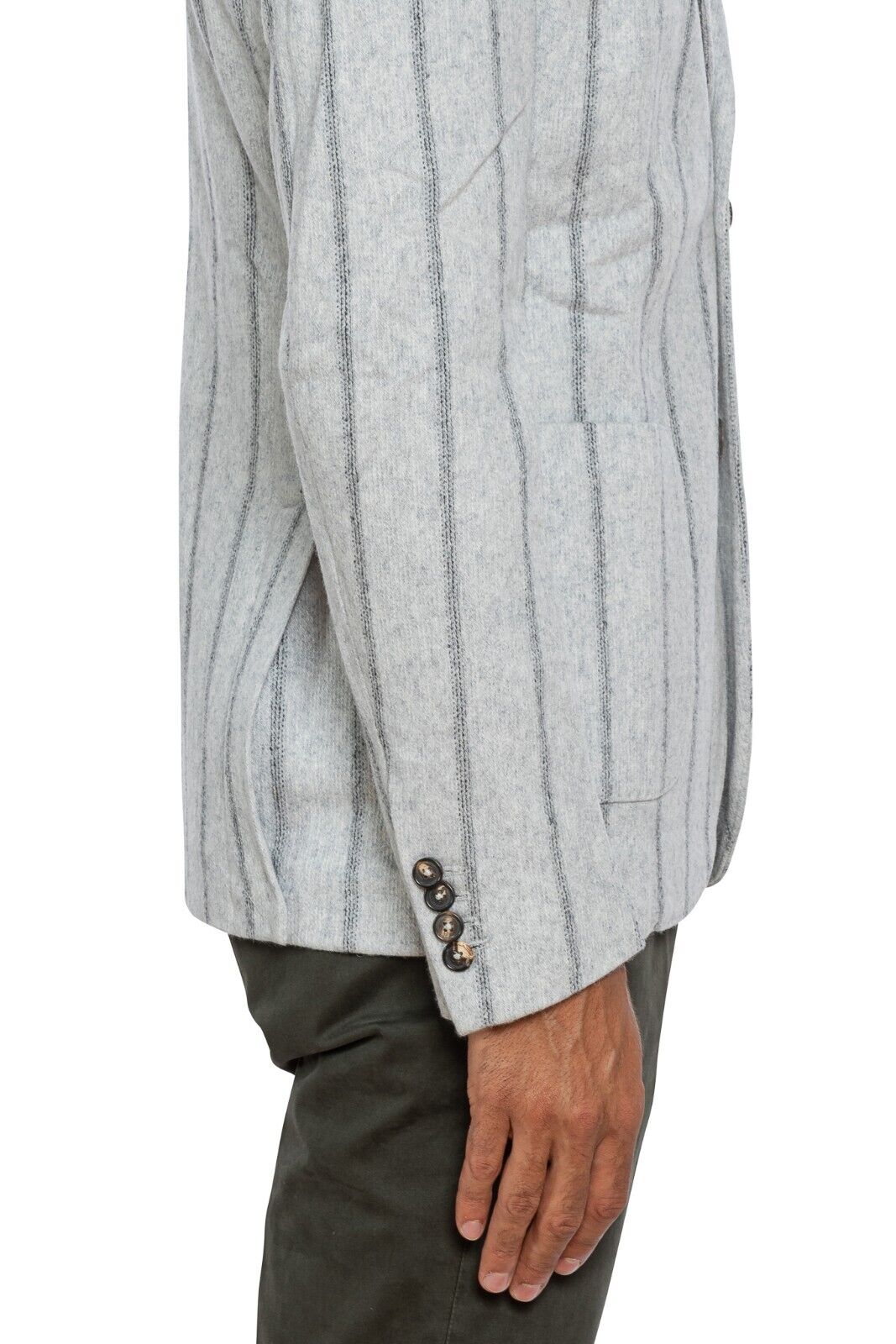 800$ DELLA CIANA CASHMERE Casual Jacket Flannel Merinos / Cashmere 38 US 48 EU