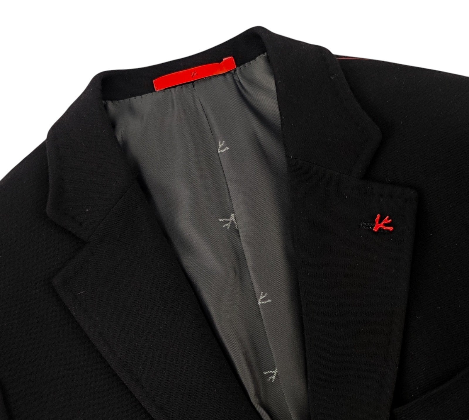 $6190 ISAIA "Capri" Black Jacket Sport Coat Wool Super 200's 40 US / 50 EU 8R