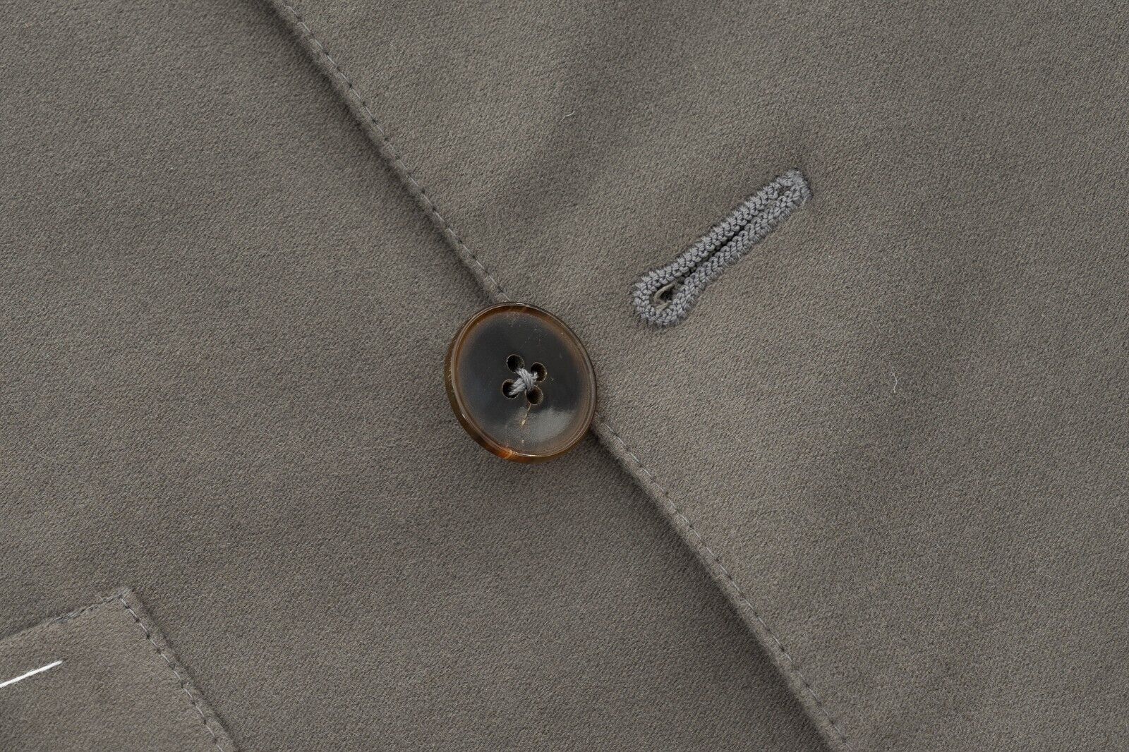 $1100 EIDOS by ISAIA NAPOLI Gray Sport Coat Jacket Cotton Moleskin 38 US / 48 EU