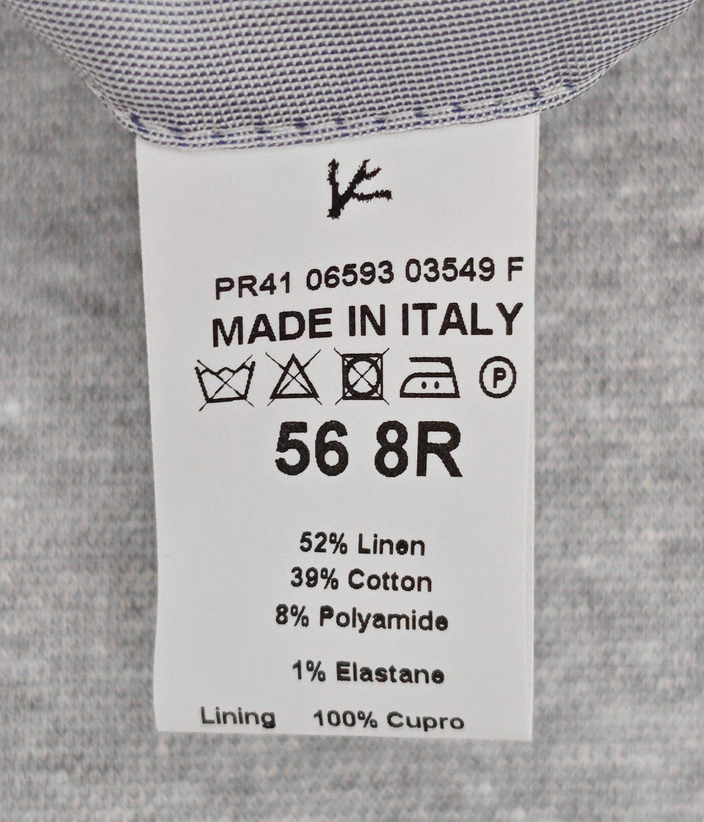 $5690 ISAIA NAPOLI "Capri" Gray Sport Coat Jersey Linen Cotton 46 US / 56 EU 8R