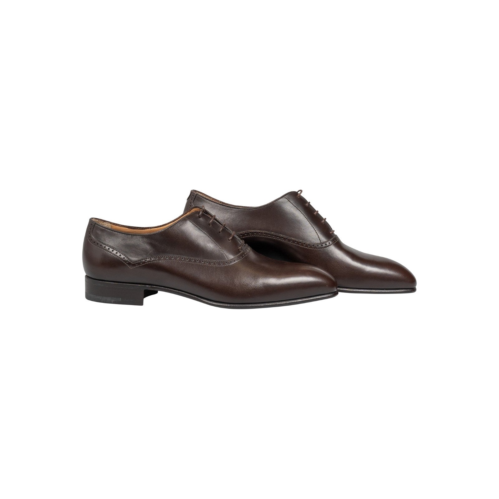 1100$ RUBINACCI NAPOLI Francesina Oxford Shoes – Brown – Handmade in Italy