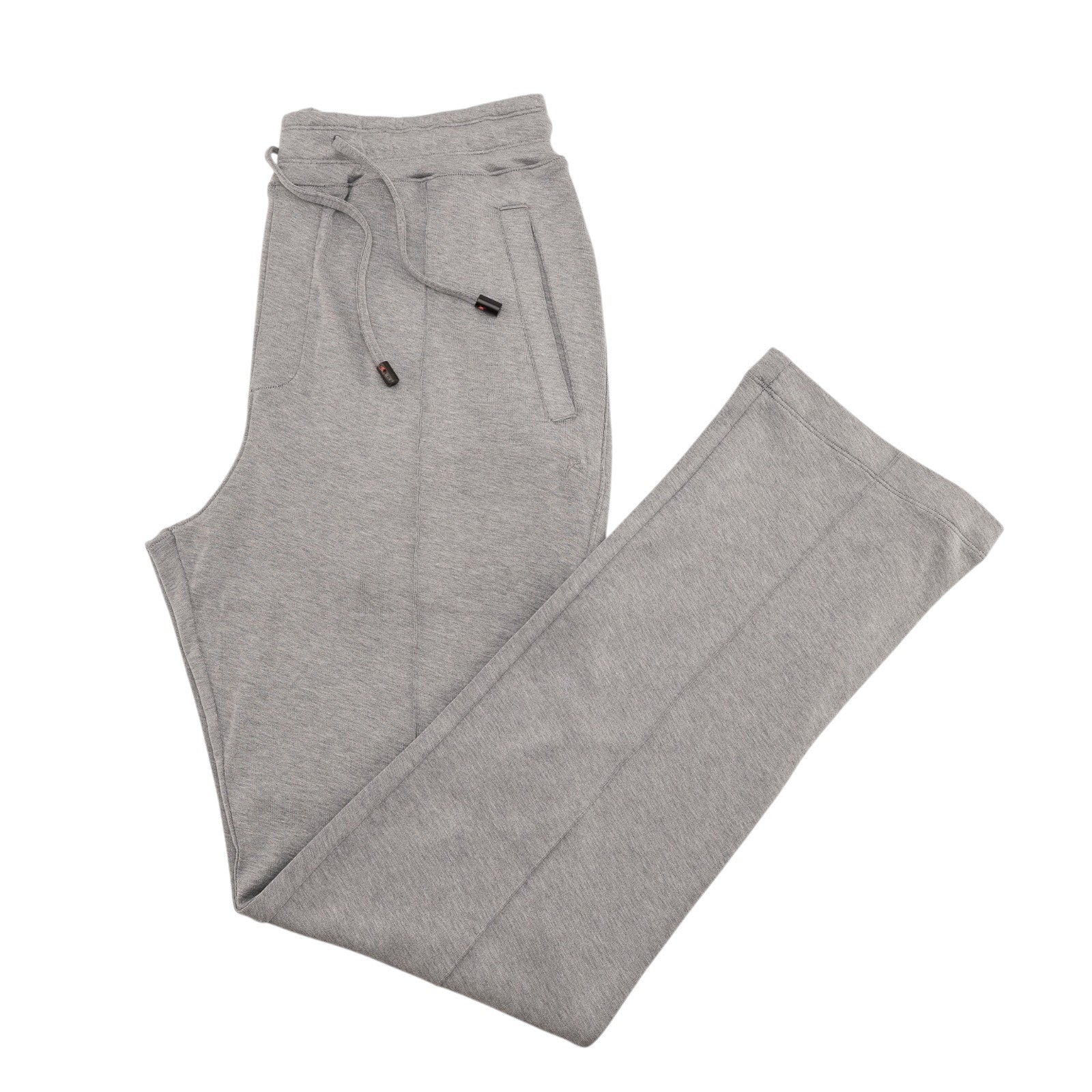 1550$ ISAIA Gray Drawstring Sartorial Track Pant Jersey Cotton / Silk Size XL