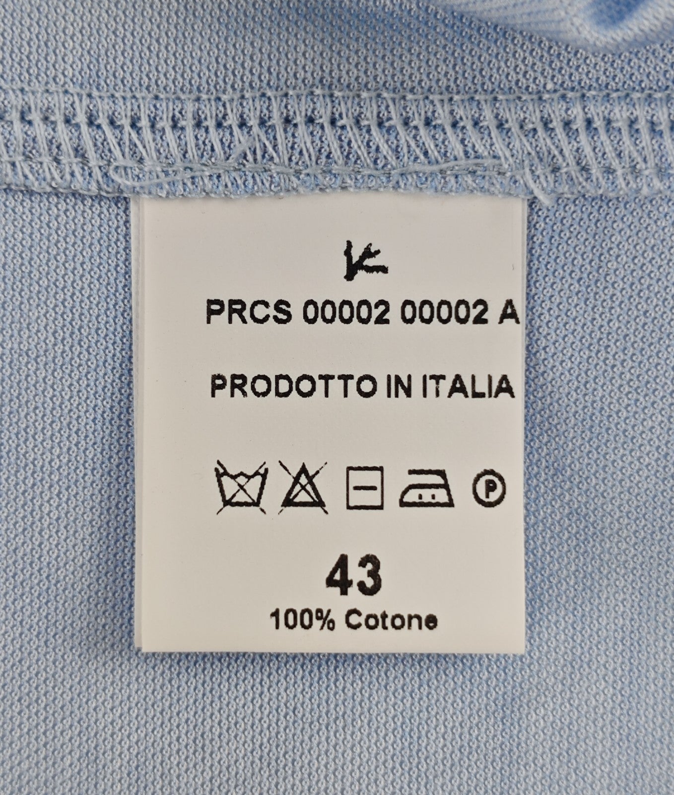 750$ ISAIA "Mix" Blue Dress Shirt Hand-Sewn Stretch Cotton Comfort