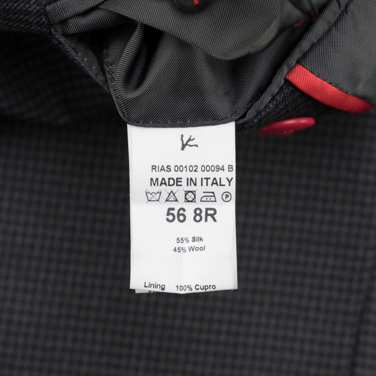 $6800 ISAIA "Marechiaro" Gray Suit Fine Wool & Silk Houndstooth 46 US / 56 EU 8R