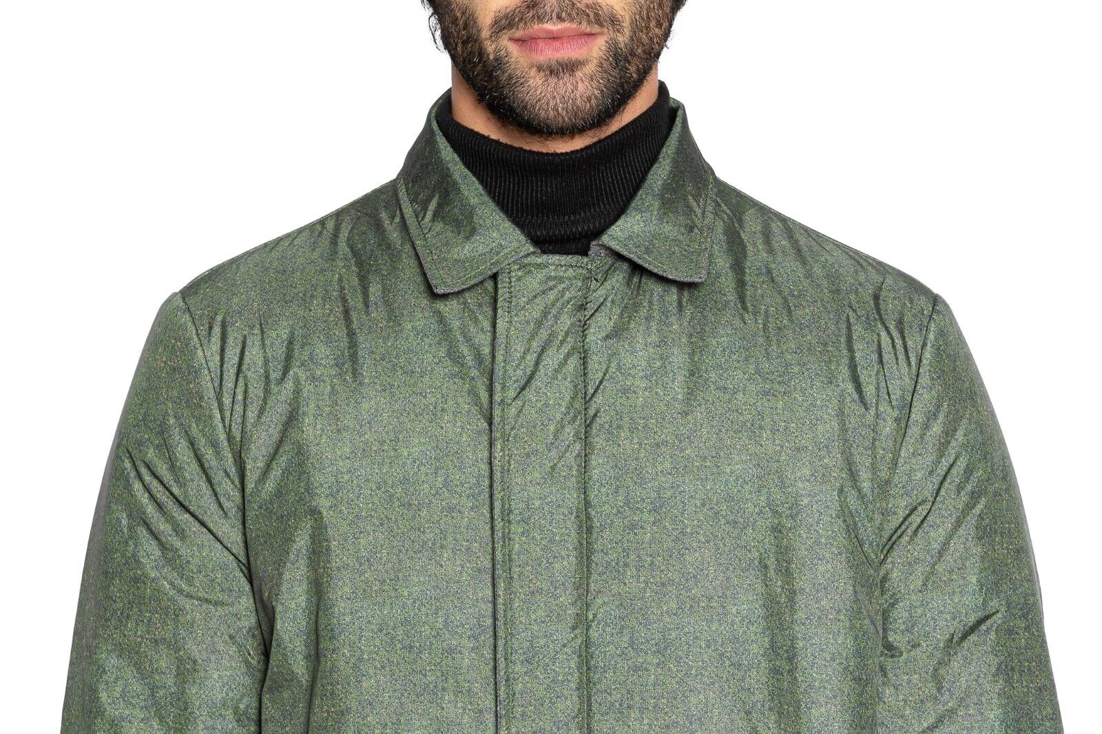 850$ MI.DA TOKYO-FIRENZE Parka Coat Reversible Wool Water Repellent 40 US 50 EU