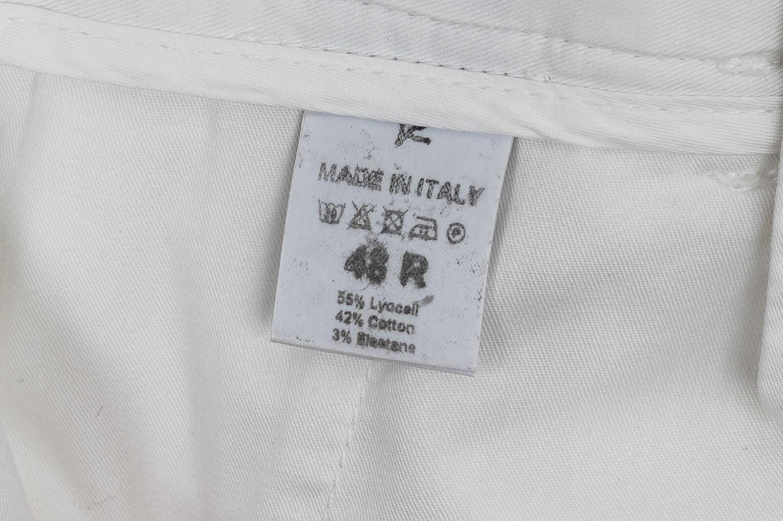 690$ ISAIA NAPOLI White Chino Short Pant Cotton Blend 32 US / 48 EU