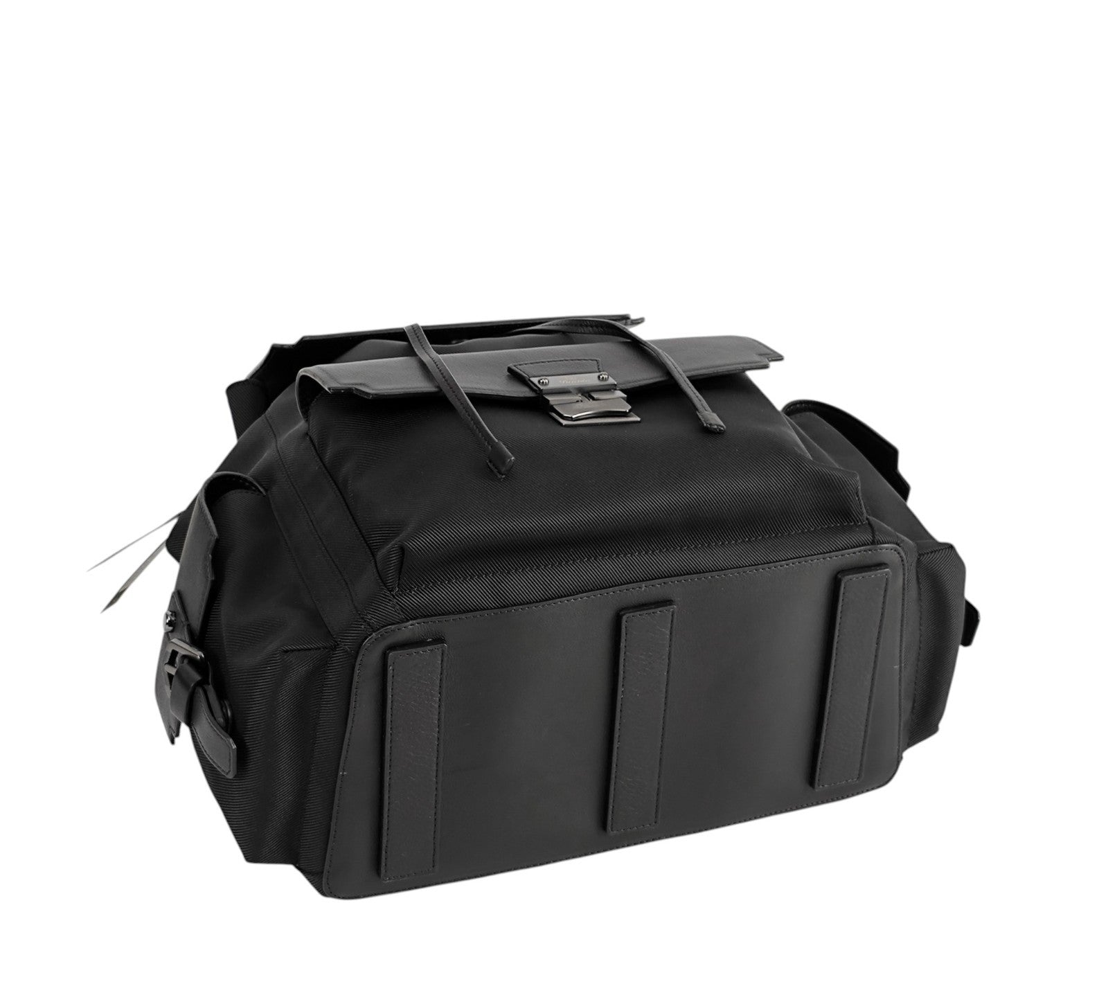 1950$ PINEIDER FIRENZE 1774 Leather Multiple Backpack Black