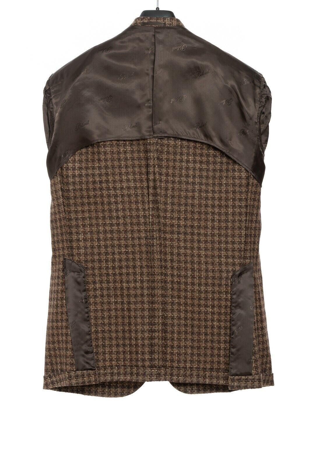 2150$ BELVEST Brown Sartorial Jacket Checks Wool / Silk / Cashmere Drop 7 Reg