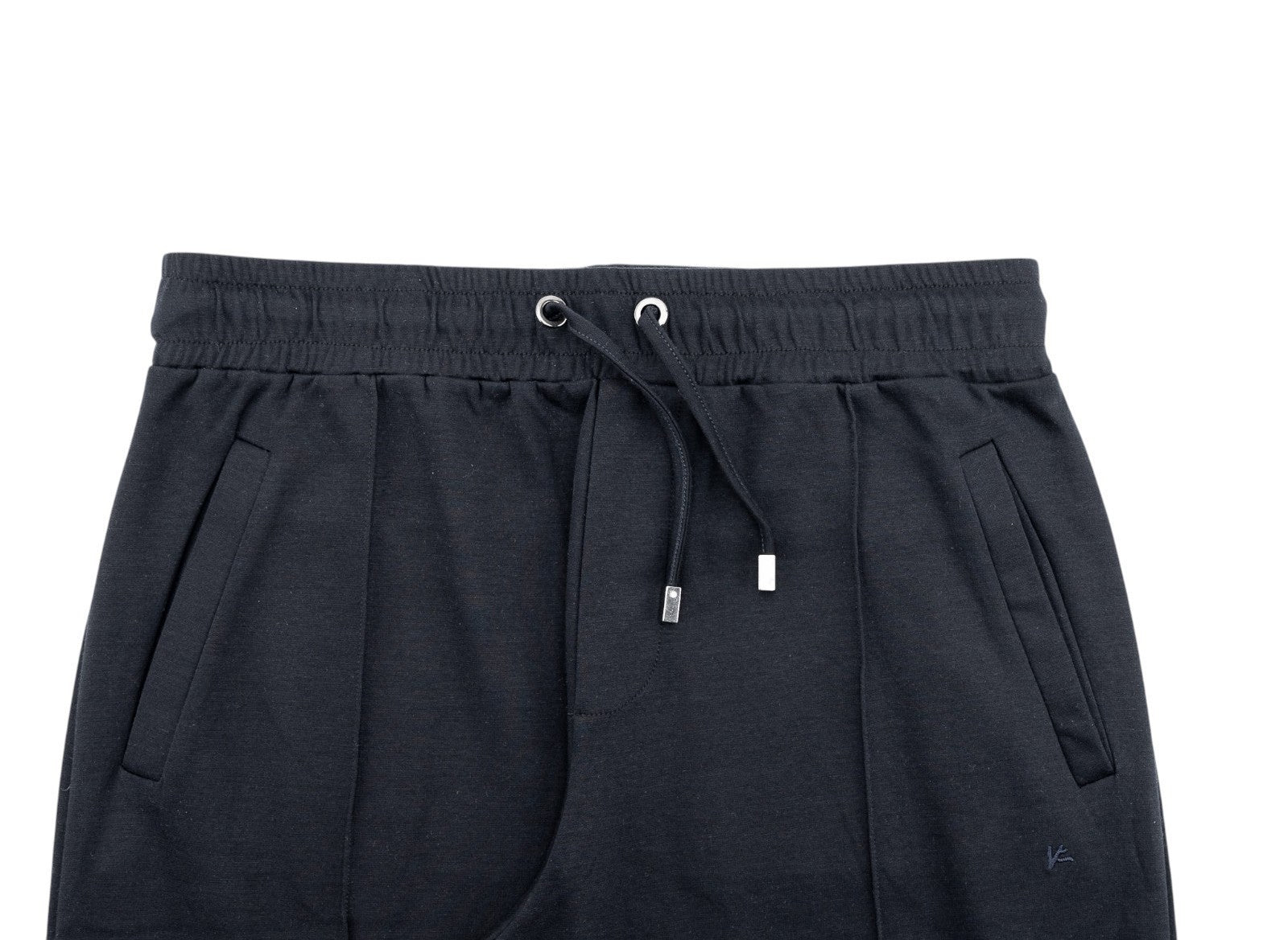 1200$ ISAIA NAPOLI Blue Navy Drawstring Track Pant Jersey Cotton Size L