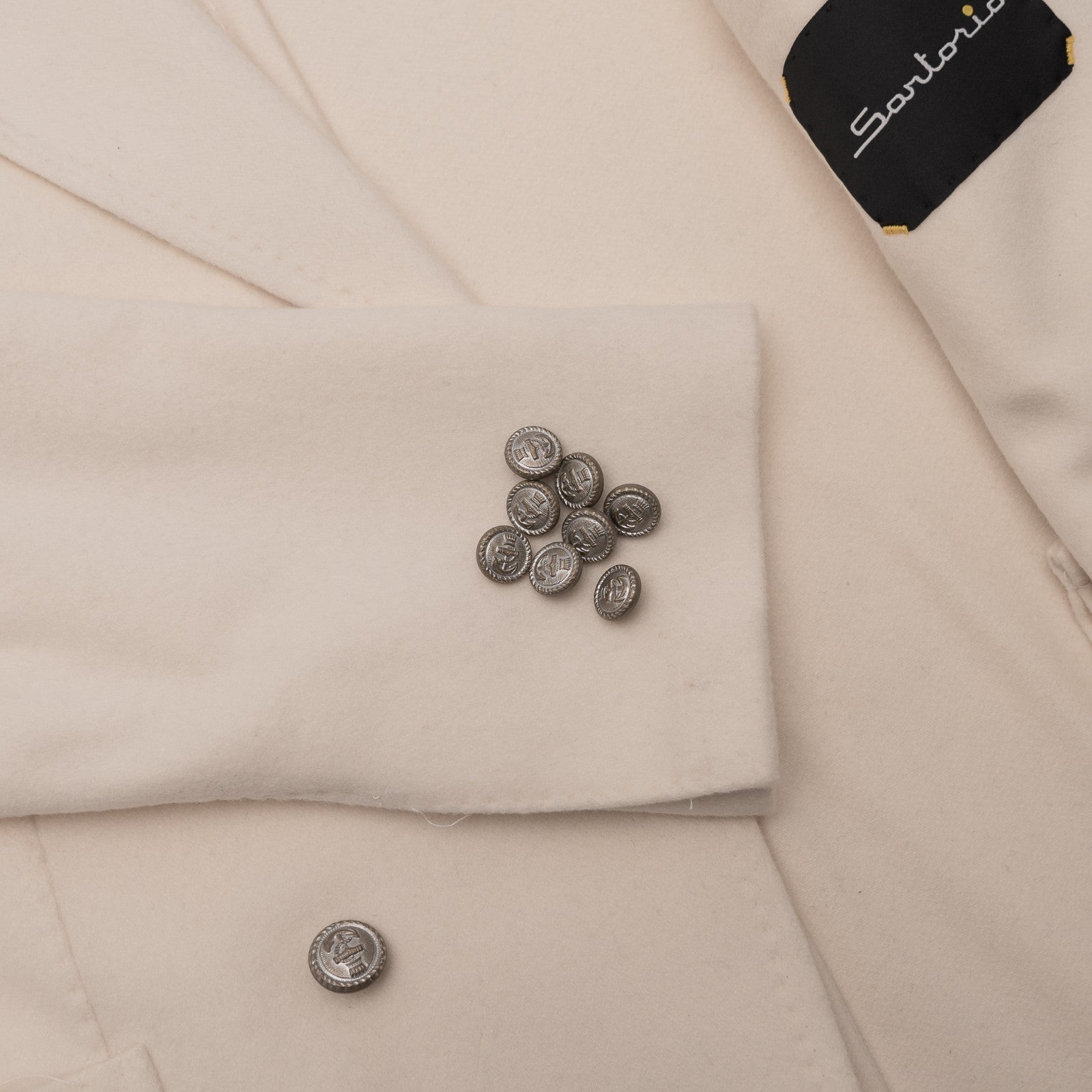 3200$ SARTORIO KITON NAPOLI Ivory Jacket Sport Coat Cashmere 36 US / 46 EU