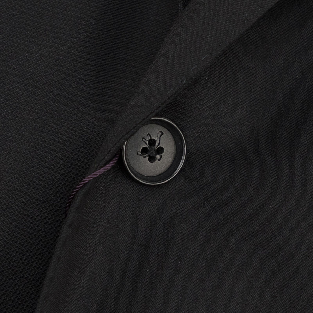 $7150 ISAIA "Sanita" Black Suit Hand-Sewn Fine Wool Aquaspider Water Repellent