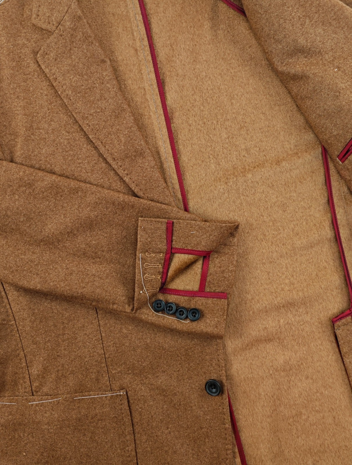 $2200 RUBINACCI NAPOLI Brown Jacket Sport Coat 100% Soft Cashmere 44 US / 54 EU