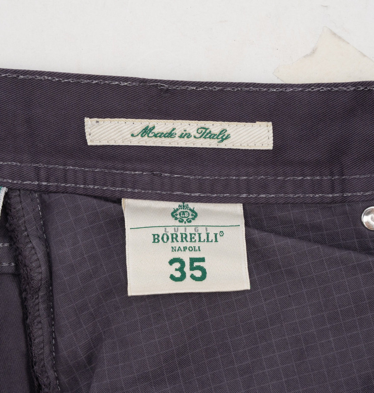 415$ LUIGI BORRELLI NAPOLI Washed Dark Purple Denim Jeans Cotton 35 US / 51 EU