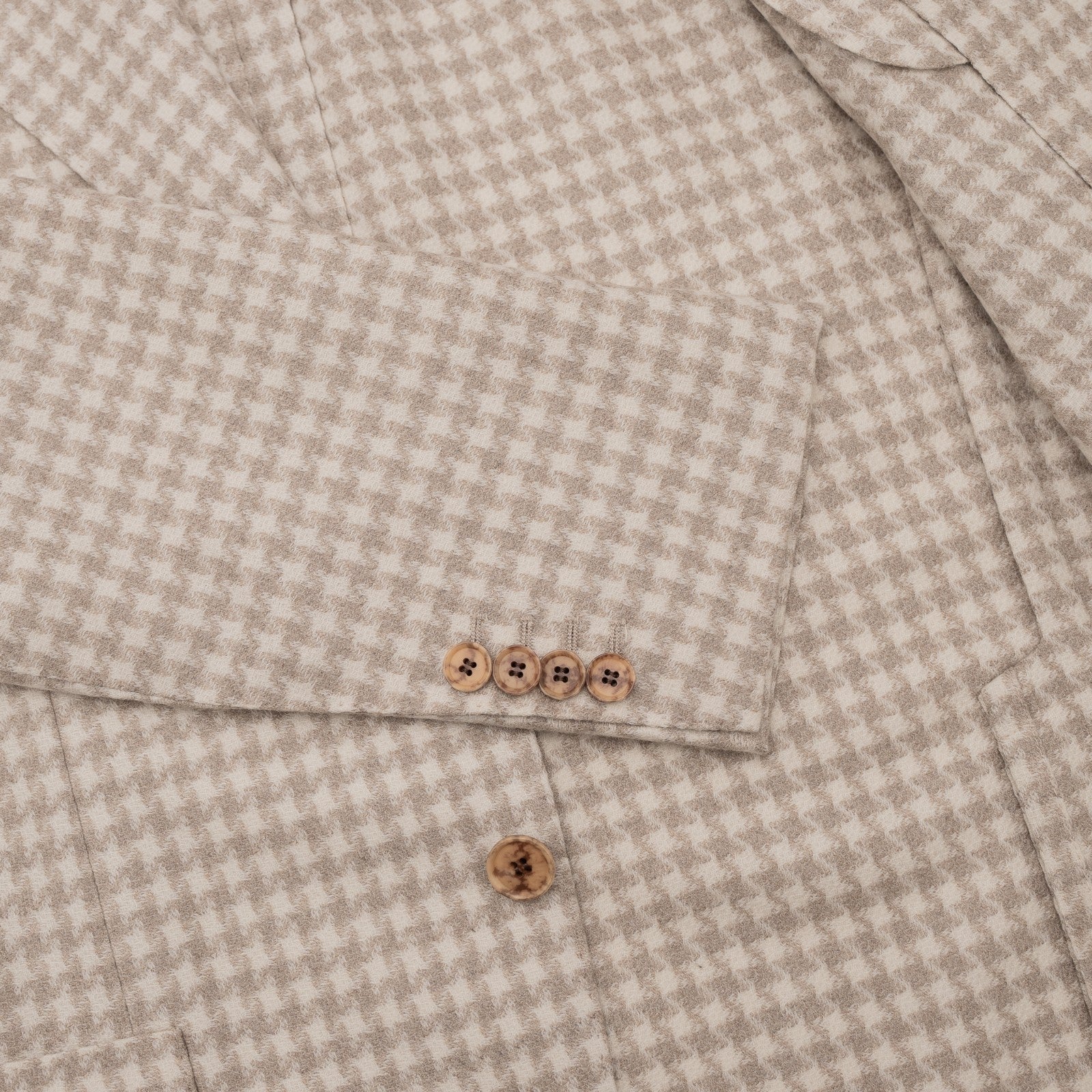 1900$ SARTORIO KITON NAPOLI Beige Jacket Sport Coat Wool Cashmere 40 US 50 EU 9R