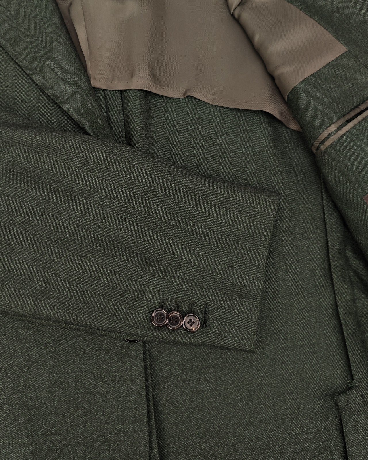 2200$ RAFFAELE CARUSO Green 100% Cashmere 3/2 Roll Jacket Sport Coat 40 US 50 IT