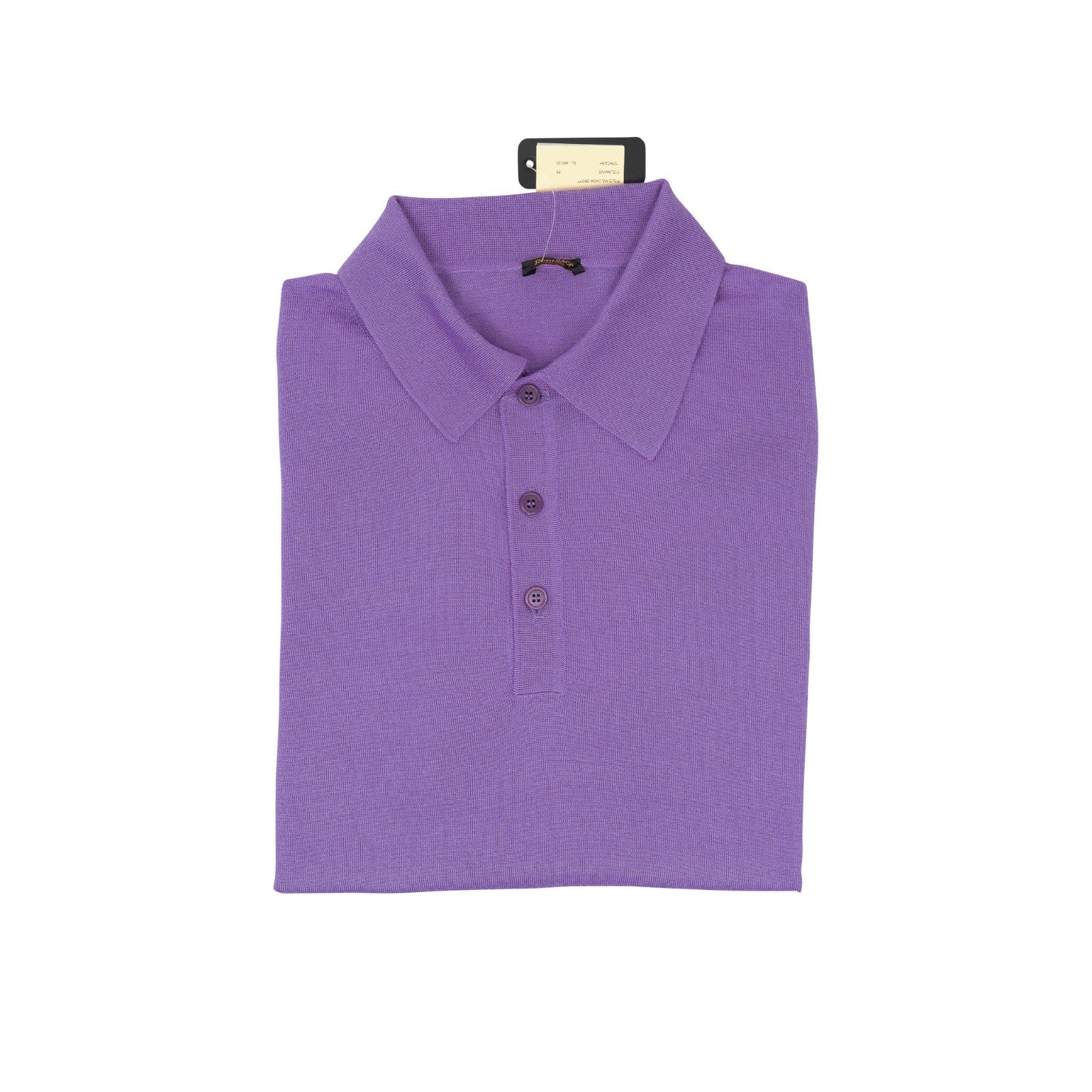 820$ RUBINACCI NAPOLI Lilac Polo Sweater Ultra Soft 100% Cashmere 40 US / 50 EU