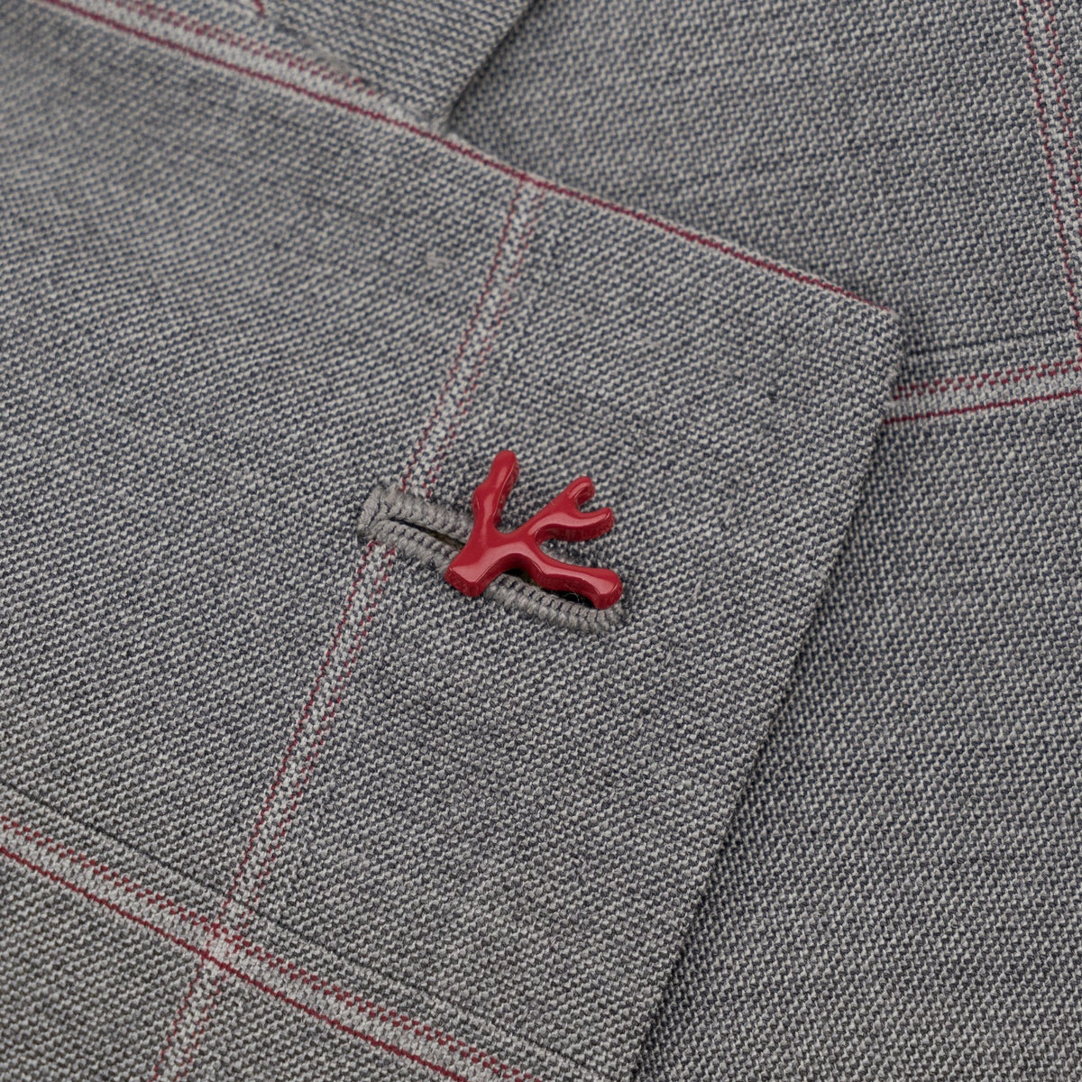 $6600 ISAIA "Capri" Gray Suit Fine Wool Solid Comfort Project 38 US / 48 EU 8R