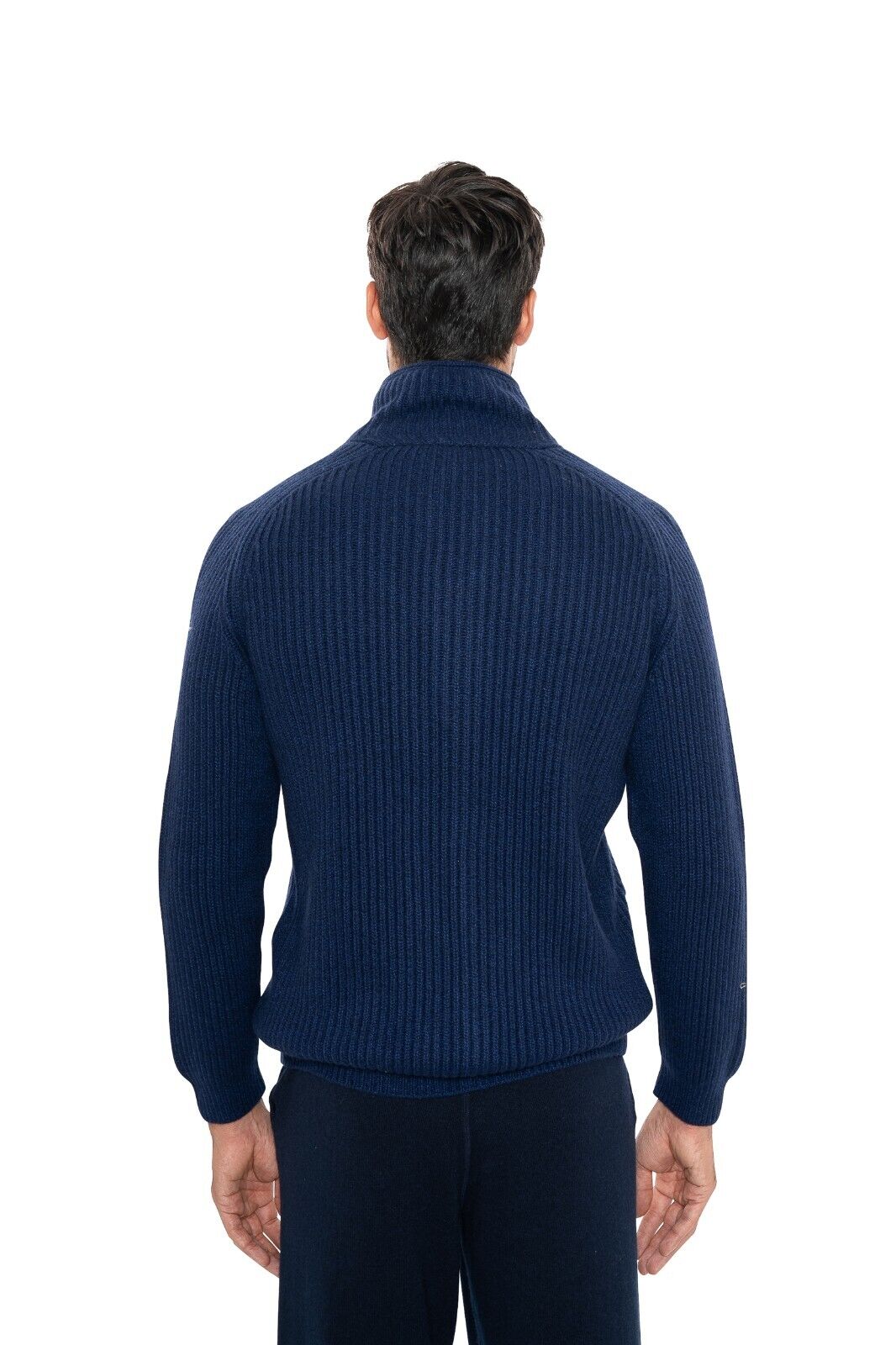 $2600 FEDELI CASHMERE "Terminillo" Blue Cardigan 100% Cashmere 40 US / 50 EU