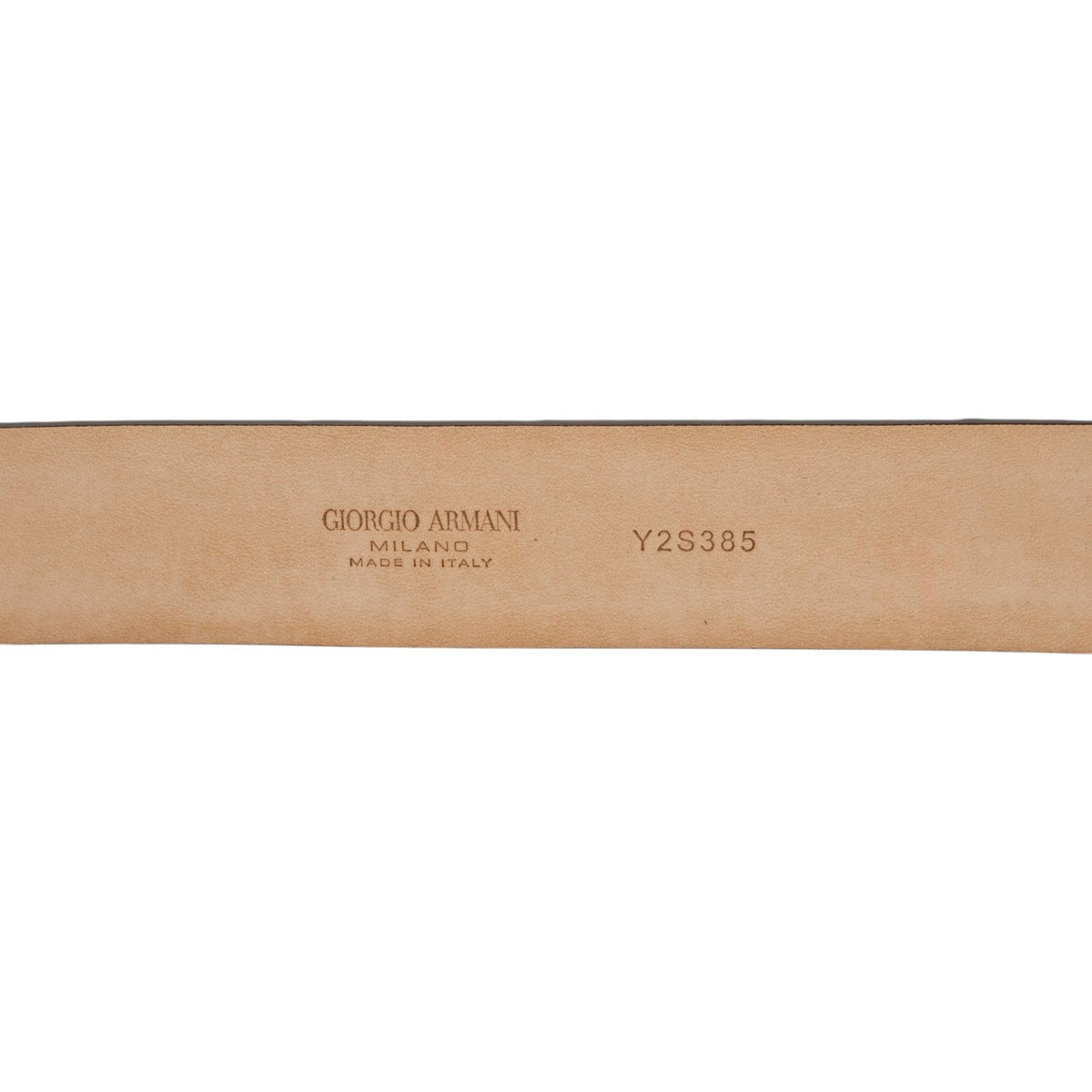 $2200 GIORGIO ARMANI Belt Brown GA Eagle Logo Alligator Leather Size 110