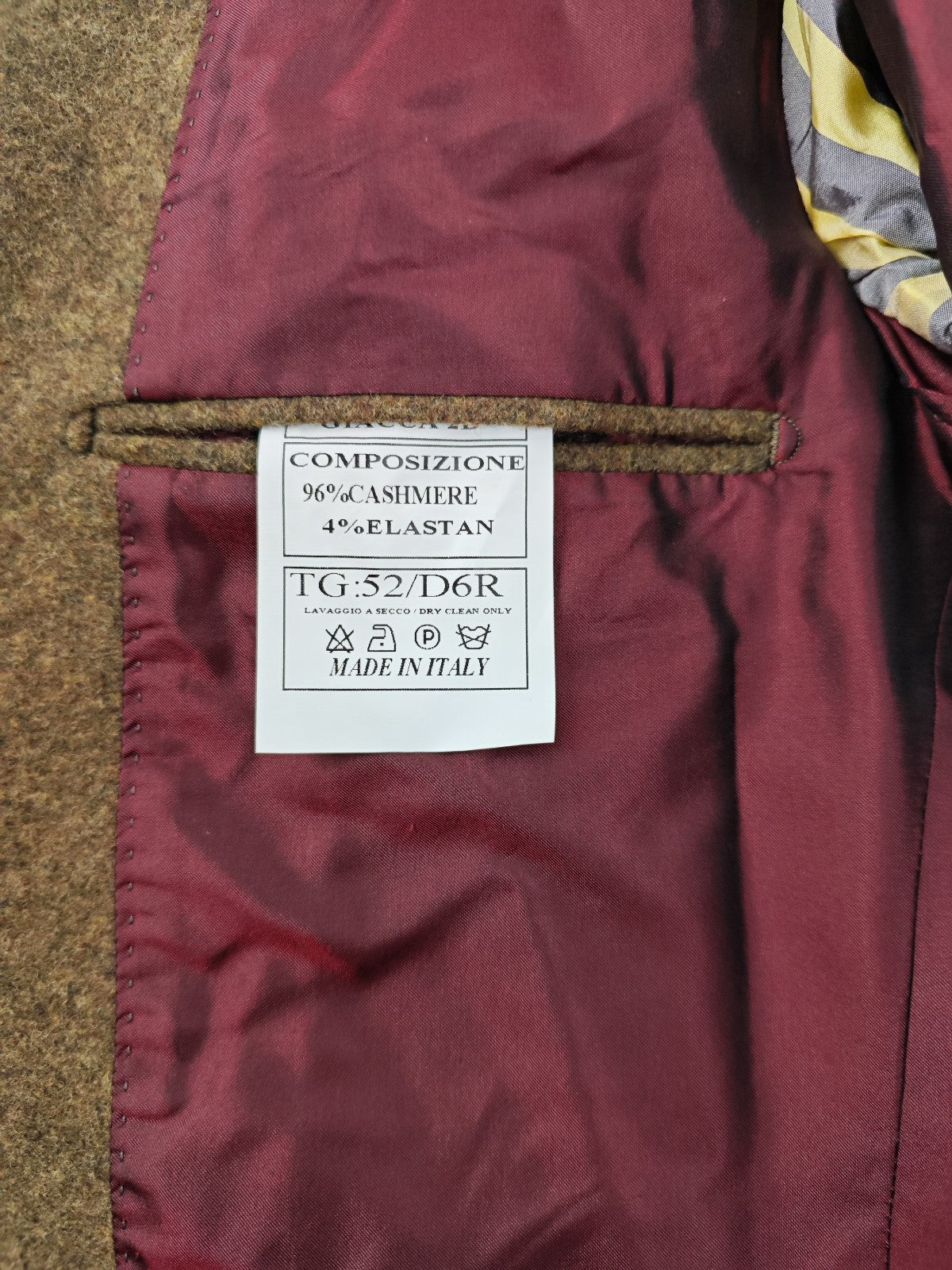 $2200 RUBINACCI NAPOLI Green Jacket Sport Coat Heavy Cashmere 42 US / 52 EU