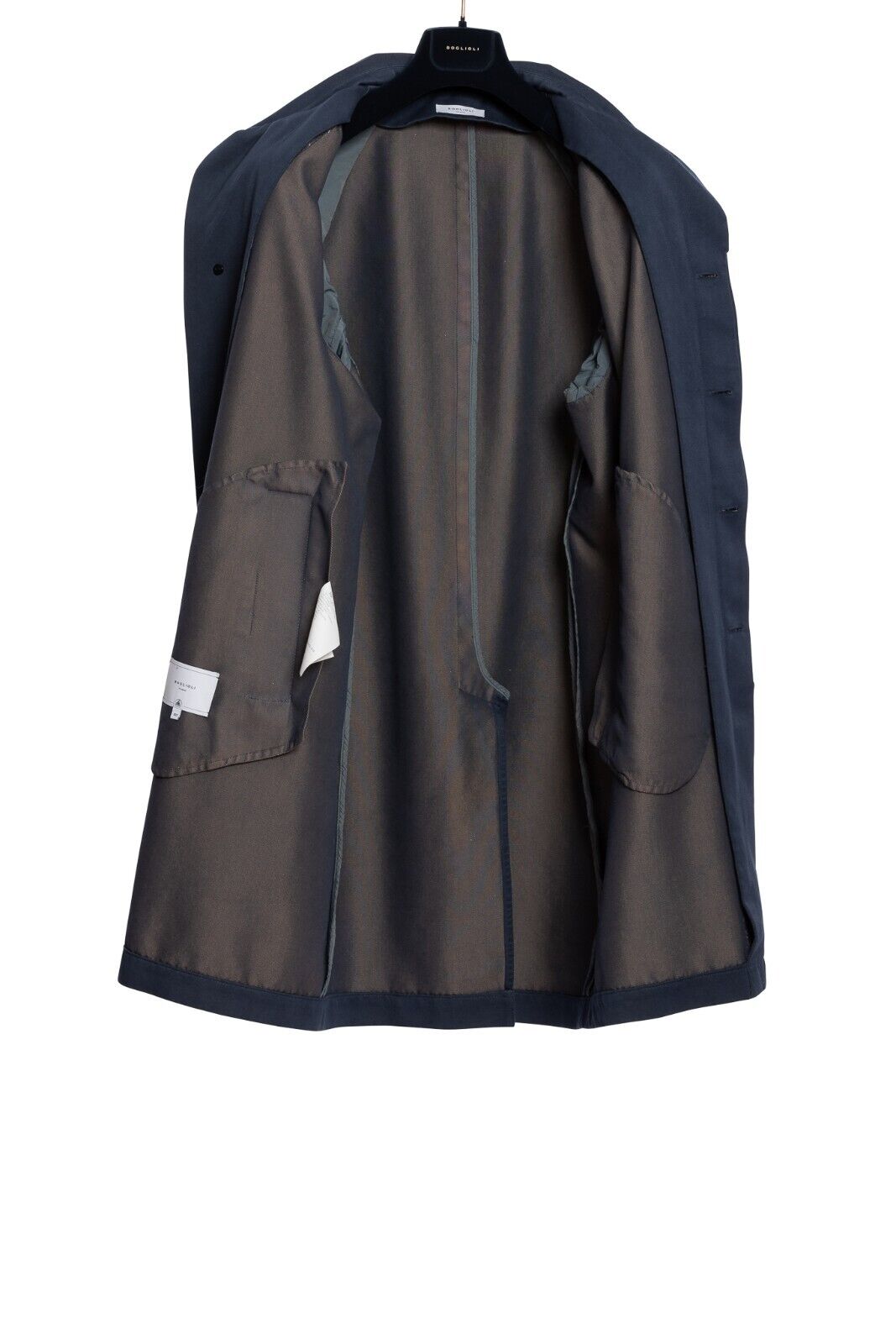 $1650 BOGLIOLI MILANO Blue "DUSTER" Coat Cotton Twill 40 US / 50 EU