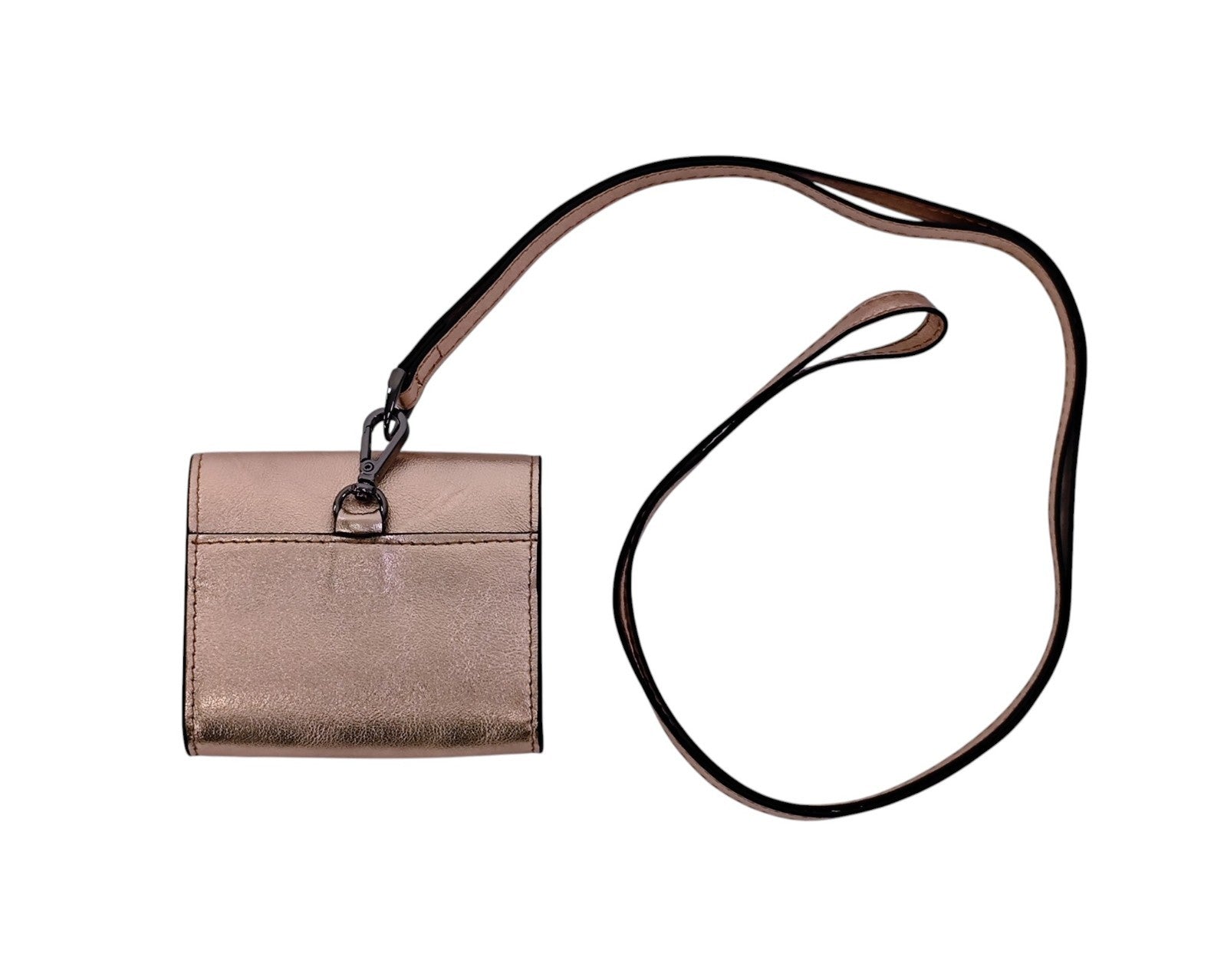 150$ PINEIDER FIRENZE 1774 Headphones Airpods Holder Calf Laminated Rose