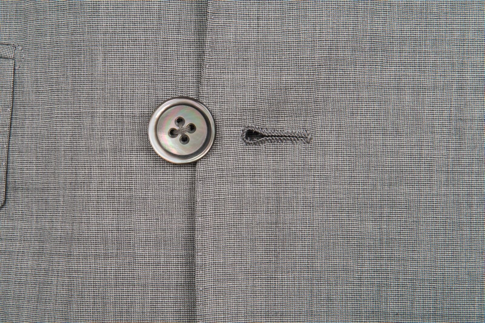 $4760 D'AVENZA Grey Wool 120's Silk Suit Double Breasted Hand-Sewn 42 US / 52 EU