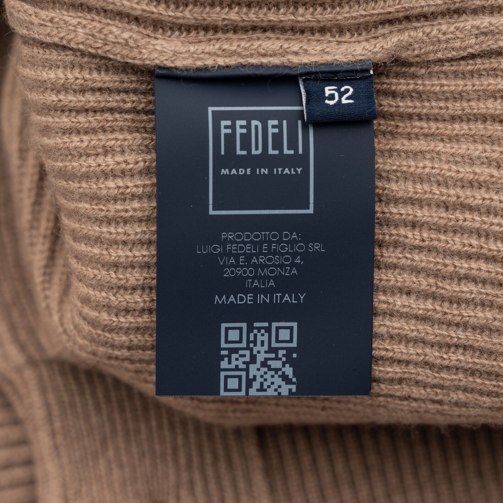 $2500 FEDELI "Terminillo" Brown Cardigan Jacket 100% Cashmere 42 US / 52 EU