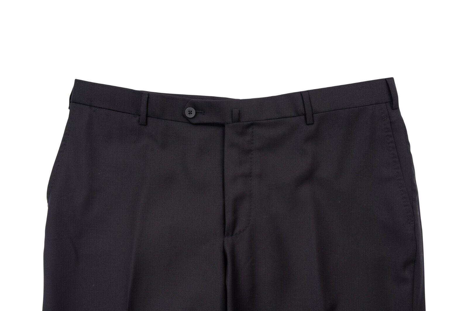 $6500 ISAIA NAPOLI "Aquaspider" Black Hand-Sewn Suit Fine Wool 8R ( Regular)