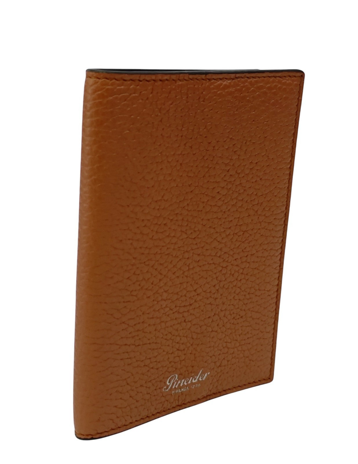 220$ PINEIDER FIRENZE 1774 "Bottolato" Passport Holder Grain Calf Brick Brown
