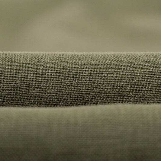 $8395 ISAIA "Domenico" Green Double Breasted Suit 100% Linen 40 US / 50 EU 7C