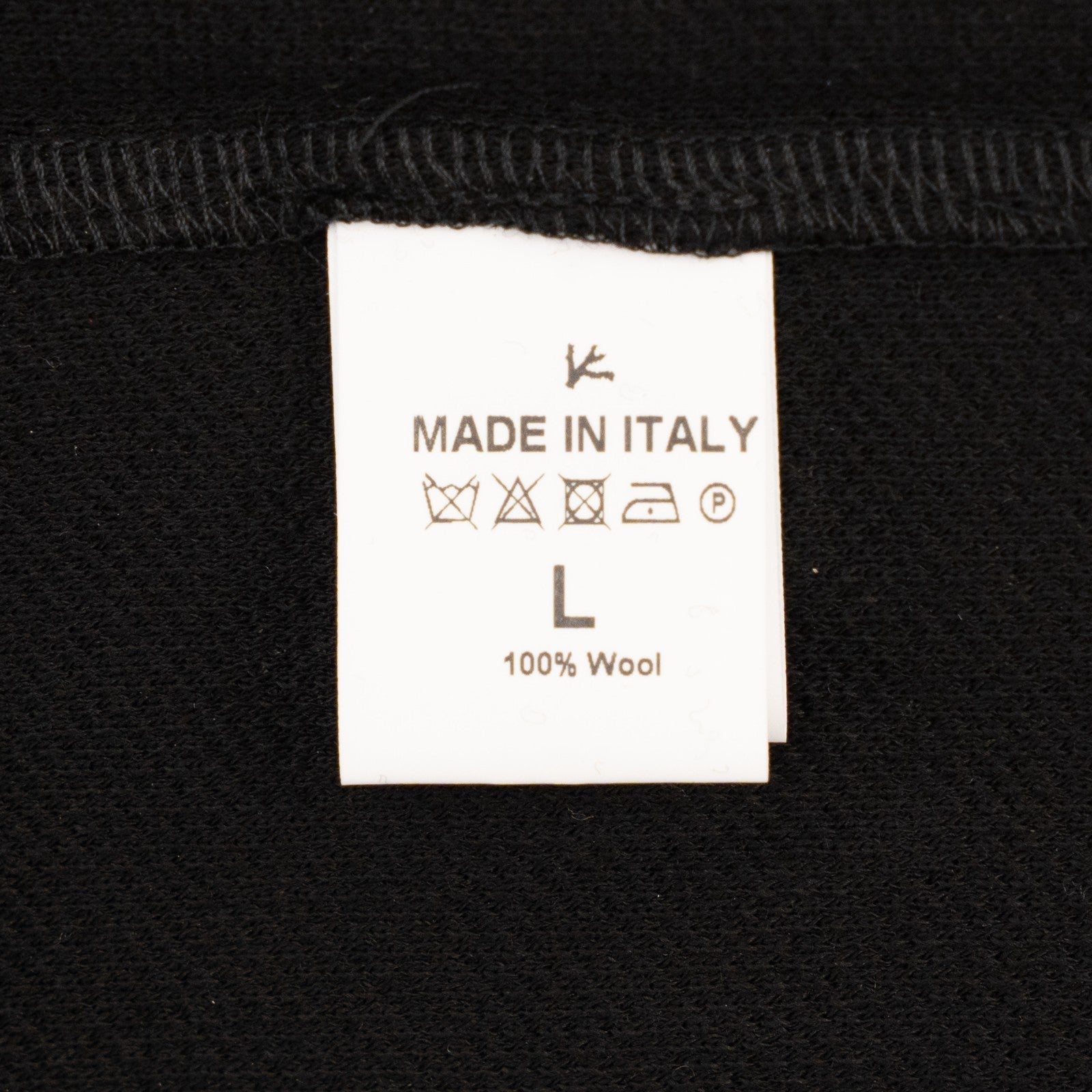 1200$ ISAIA NAPOLI Black Knit Sartorial Polo Sweater Wool Hand-Sewn Size L