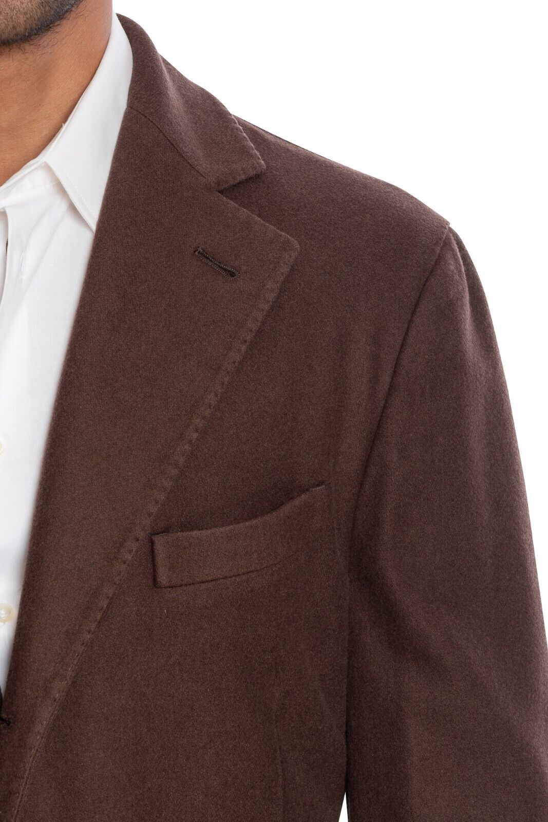 $1950 BOGLIOLI MILANO Dark Rust Long Coat K.Jacket Virgin Wool 38 US / 48 EU