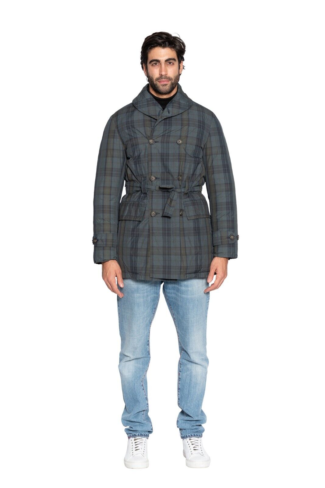 750$ M.I.D.A TOKYO-FIRENZE Trench Puffer in CASHBALL Cashmere Filled 38 US 48 EU