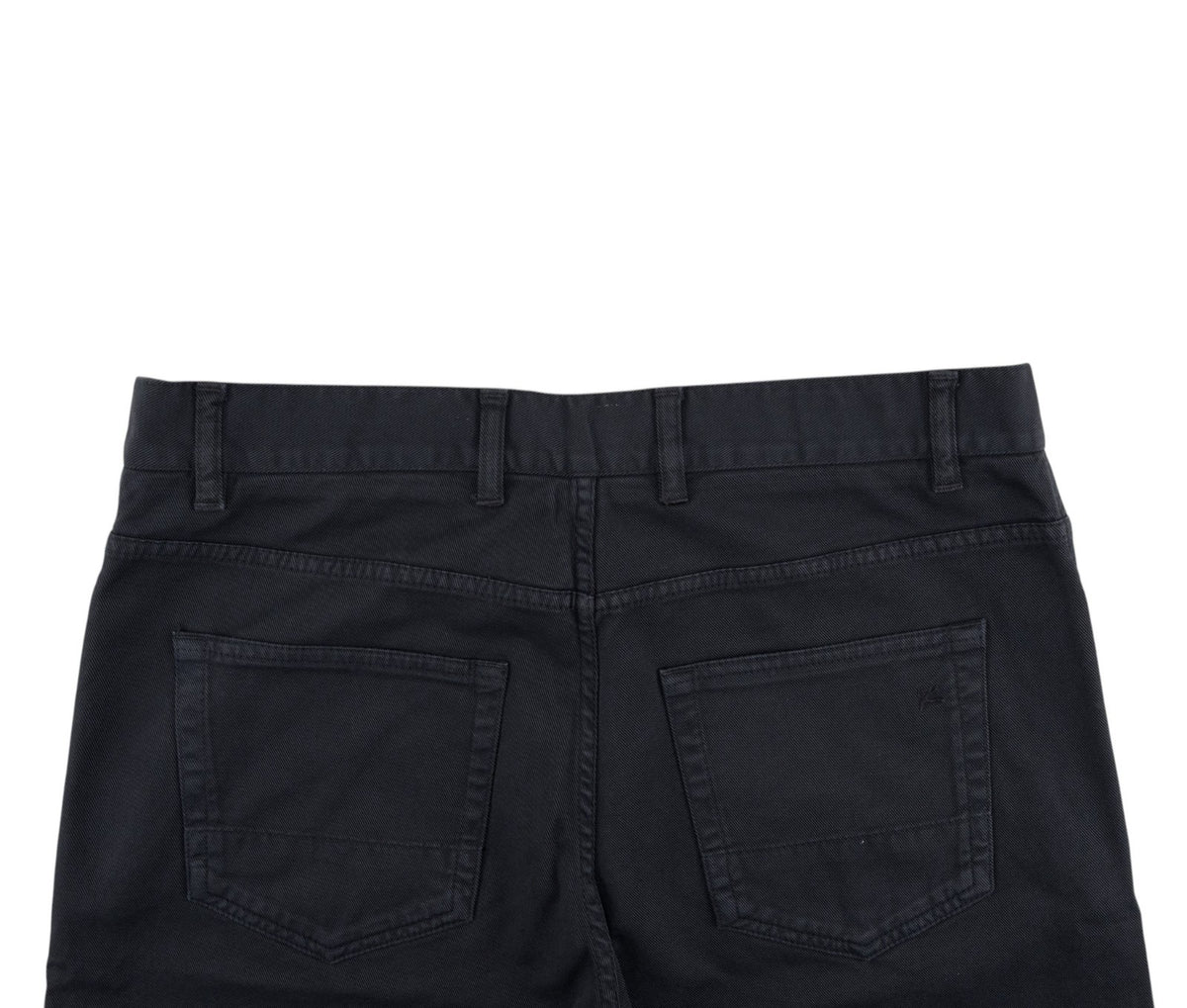690$ ISAIA NAPOLI Blue Navy 5 Pockets Trousers Pant Cotton 34 US / 50 EU