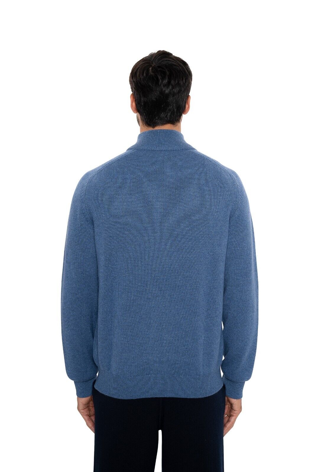 $2200 FEDELI CASHMERE "Carezza" Blue Cardigan Jacket 100% Cashmere 42 US / 52 EU